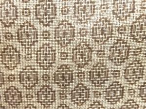 アンティーク　抽象模様織り出し本場泥大島紬着物アンサンブル(割り込み絣)